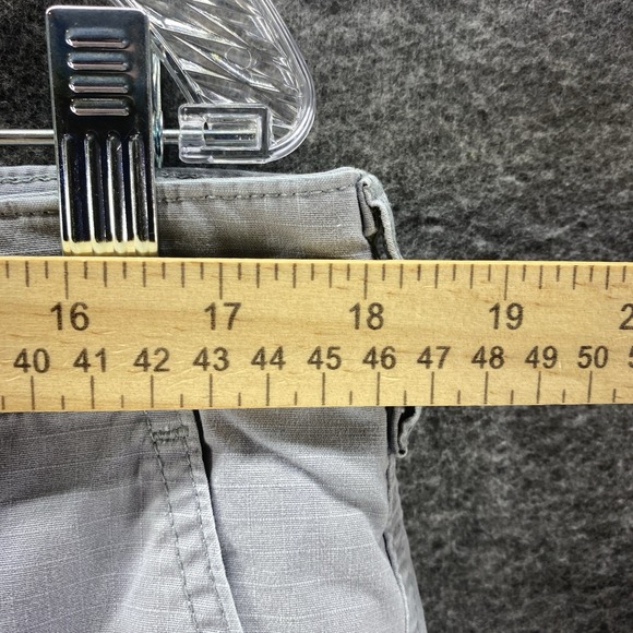 Dockers Pants Mens 36 Gray High Rise Smart 360 Tech Relaxed Cargo Workwear - Picture 4 of 13